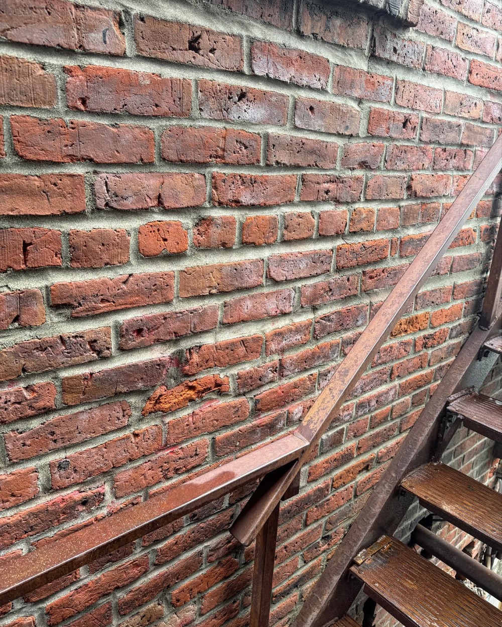 The same graffiti removal job after Allen's Property Services finished.